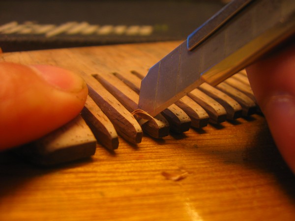 wood comb cut